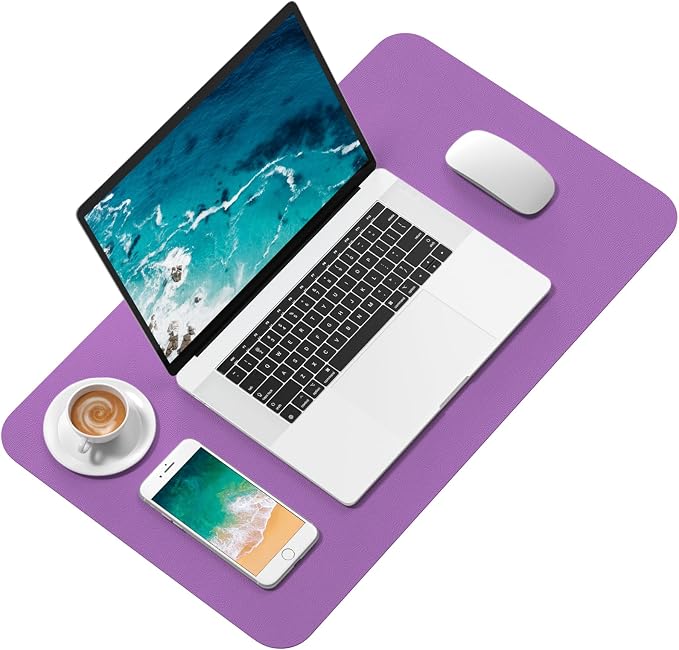 Hsurbtra Desk Pad, 23.6" x 13.8" PU Leather Desk Mat, M Extended Mouse Pad - Image 2