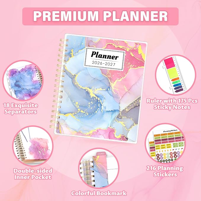 Planner 2026-2027, Large 18 Months Academic Daily Weekly Monthly Planner Yearly - Image 2
