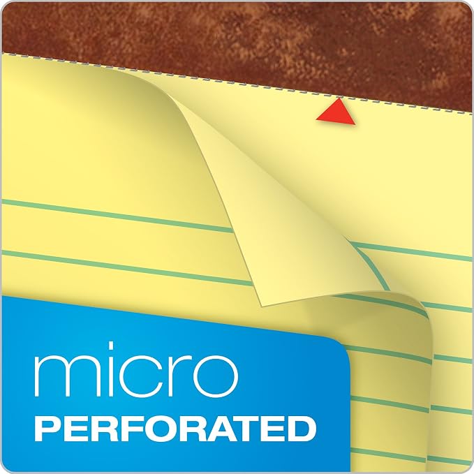 TOPS 8.5 x 11.75 Legal Pads, 12 Pack, The Legal Pad Brand, Wide Ruled, 50 - Image 5