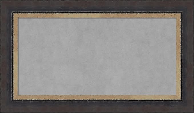 Amanti Art Black Framed Magnetic Board 17x29 Small Vision Board by AmantiArt