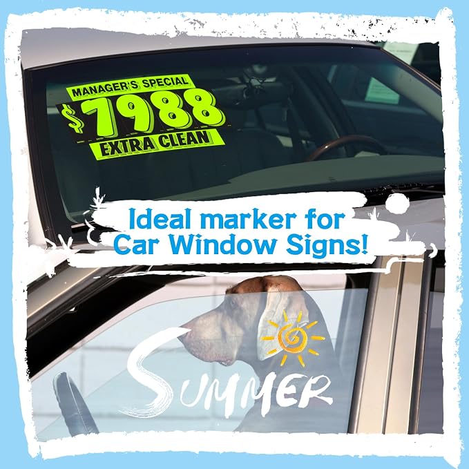 Timart Window Markers, Jumbo Liquid Chalk Markers - Image 5