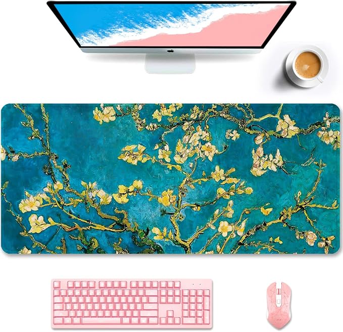 Auhoahsil Desk Pad, XXL Large Mouse Pad, Extended Gaming Mousepad, Cute Desk Mat by Auhoahsil