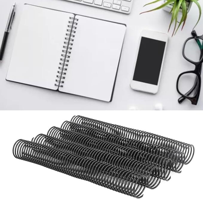 38mm Plastic Spiral Binding Coil, 4:1 Pitch, 310 Sheets Capacity, 360° Rotation, 18 Pcs Set, Suitable for Letter Sized Paper with Versatile Application, for Office Documents,-DeskLoop Office