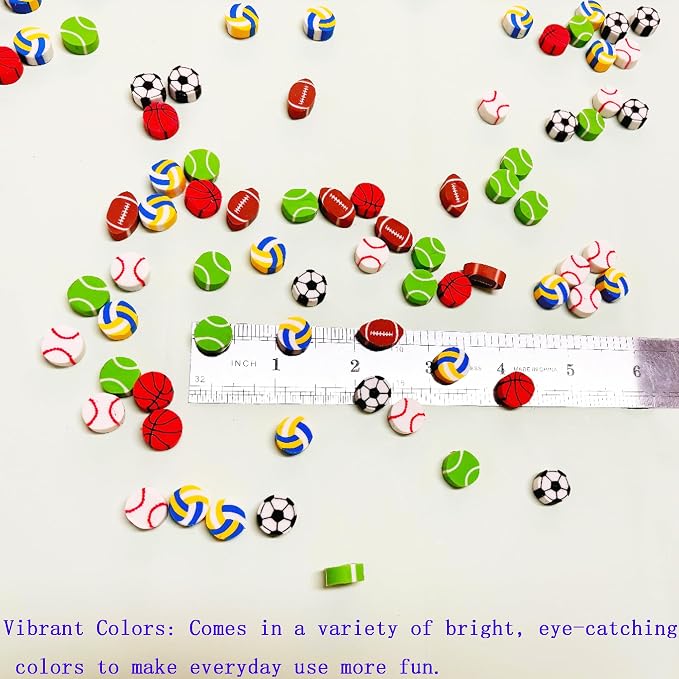 400PCS Mini Cute Ball Erasers for Kids Bulk, Fun Erasers for Classroom Back to - Image 2