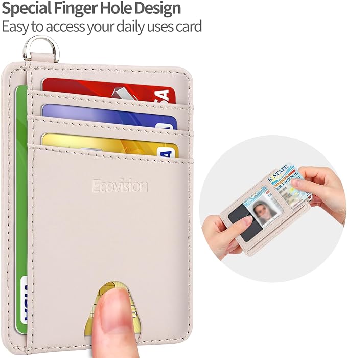 Slim Minimalist Front Pocket Wallet, RFID Blocking Credit Card Holder Wallet - Image 7