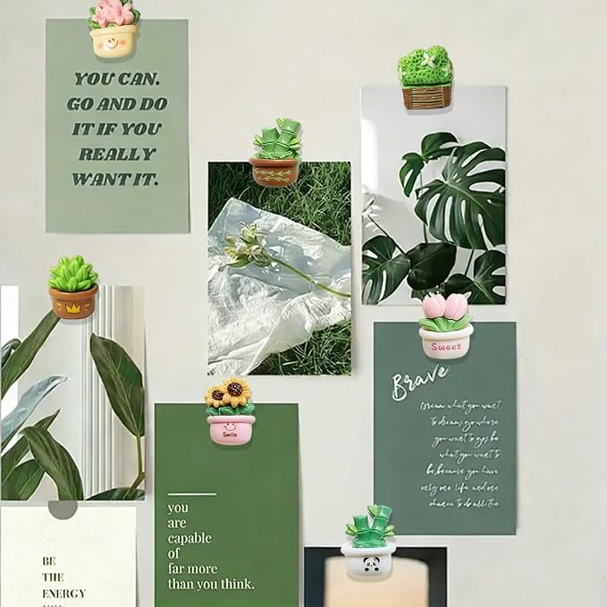 42 Pcs Plant Push Pins Cute Plant Push Pins Resin Thumb Tacks - Image 4