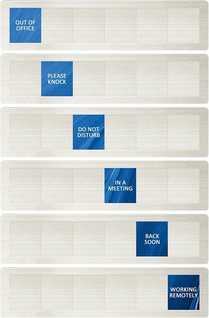 Privacy Door Sign, Do Not Disturb/Please Knock/Out of Office/in a Meeting/Back by LoYinLo