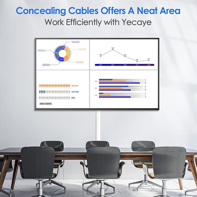 Yecaye 125in Cord Hider, Large Cord Covers - Image 5