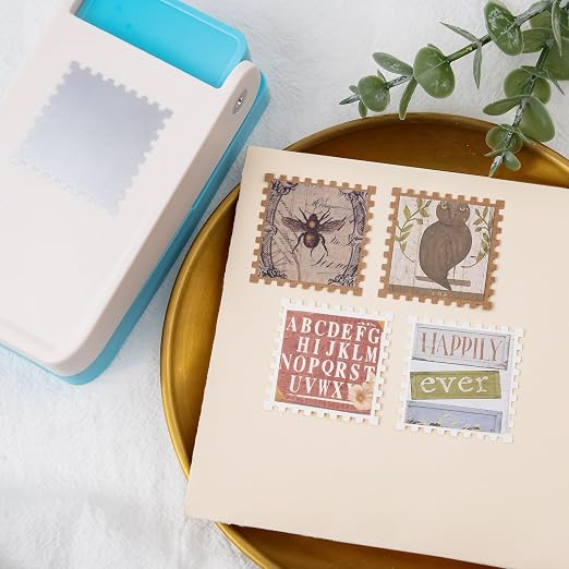 BAOFALI Stamp Puncher 1.5x1.5inch Large Square Postage Stamp Punch |Stamp Hole - Image 6