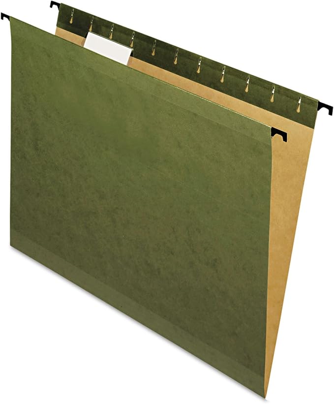 Pendaflex SureHook Reinforced Hanging Folders, Letter Size, Standard Green by TOPSProducts