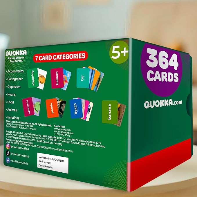 QUOKKA 364 Flash Cards for Kids Adults - Image 8