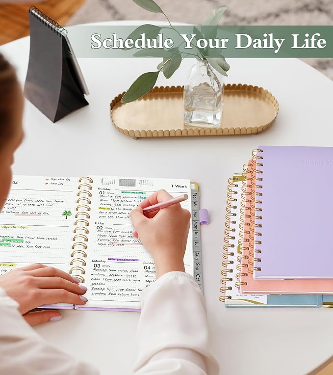 2026 Planner, Hardcover Leather Weekly and Monthly Planner, January 2026 - Image 7