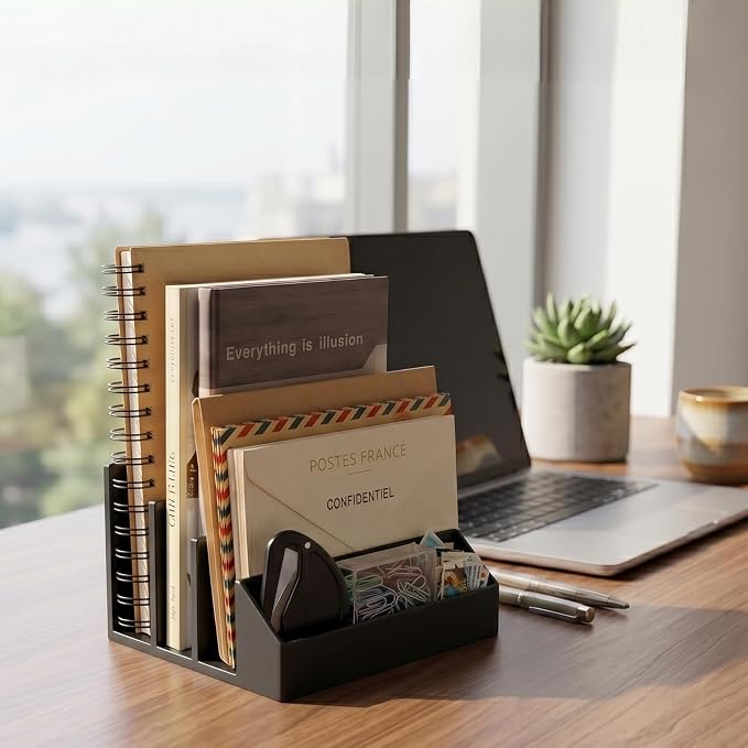 2 Pack 3-Slot Mail Organizer for Desk - Image 8
