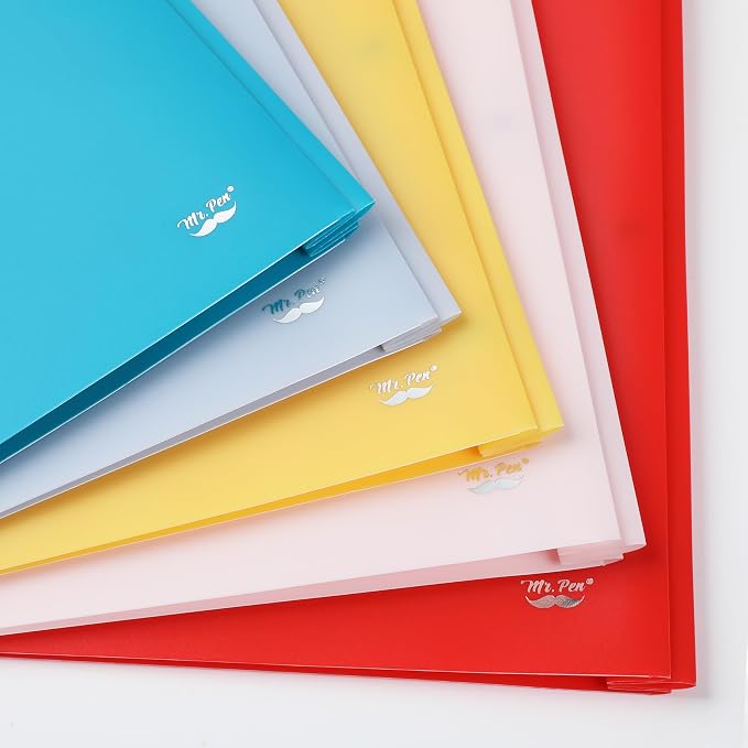Mr. Pen- Plastic Folders with Pockets and Prongs, 15 Pack, Letter Size | - Image 6