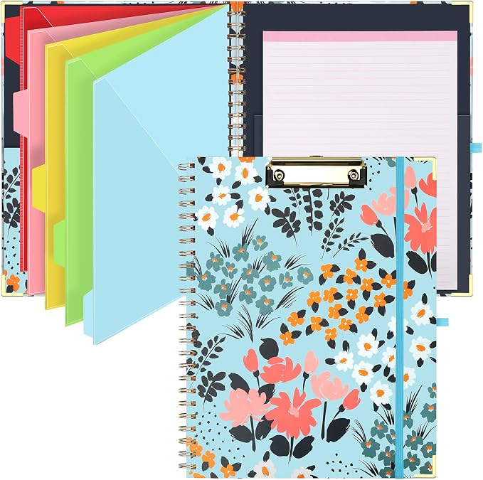 HWPRATO Spiral Clipboard Folio by Home