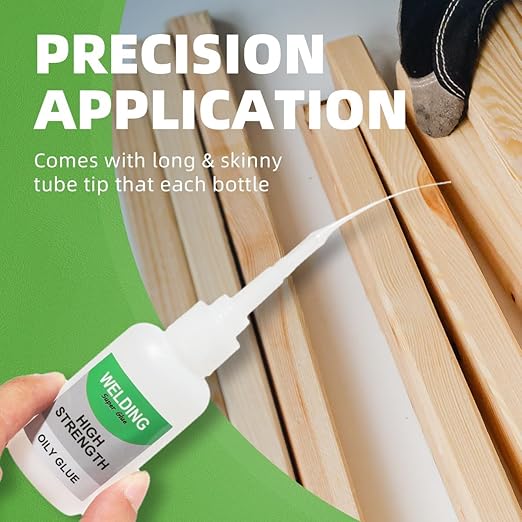 150ML Wood & Parquet Adhesive, Welding High-Strength Oily Glue, Universal Super Glue Gel, Instant Bonding, Strong Adhesion, Repairs Last Long Time for Metal, Wood, Ceramics,Leather, Glass (3Pcs)-DeskLoop Office