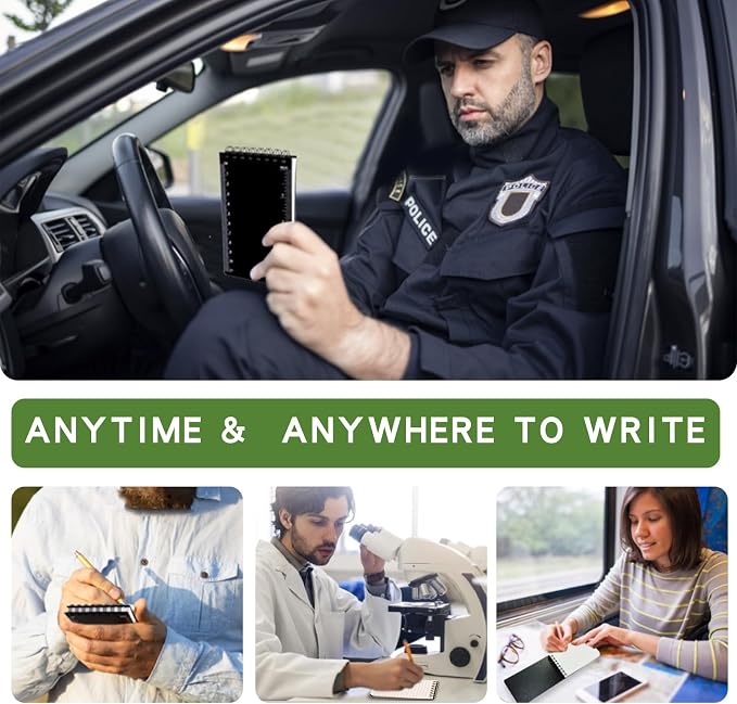 Waterproof Notebook, 4 Pack Pocket Notepad, All Weather Police Pocket Notebook - Image 7