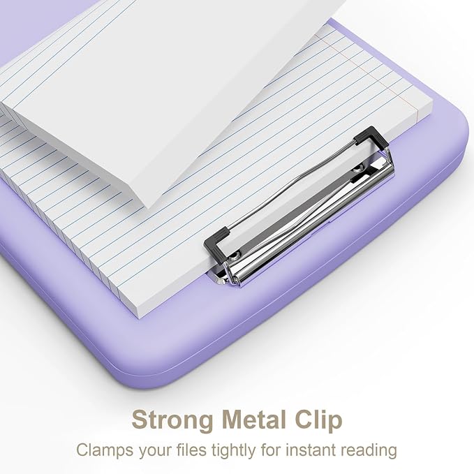 Piasoenc Clipboard with Storage, 8.5 x 11 Organization Box with Pen Holder and - Image 4
