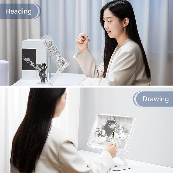 BYMECOST Acrylic Book Stand for Reading, Adjustable Book Holder - Image 6