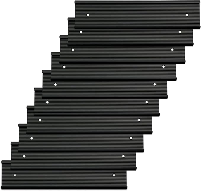 10 Pack 2” x 10” Aluminum Name Plate Holders by Unknown