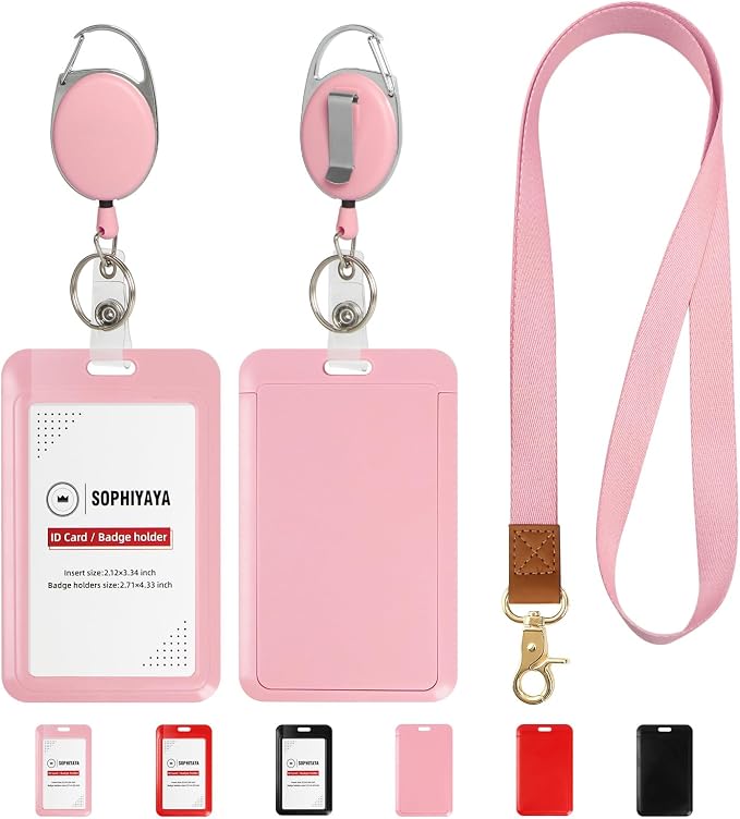 Retractable ID Badge Holder by SOPHIYAYA