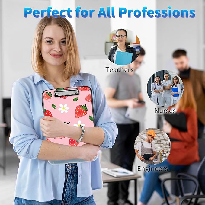Clipboard with Storage, 8.5x11 High Capacity Nursing Clipboards with Pen Holder - Image 3