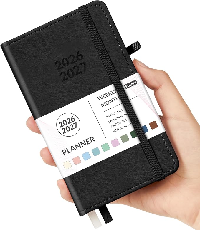Forvencer Pocket Planner 2026-2027, Weekly Monthly Planners by Forvencer