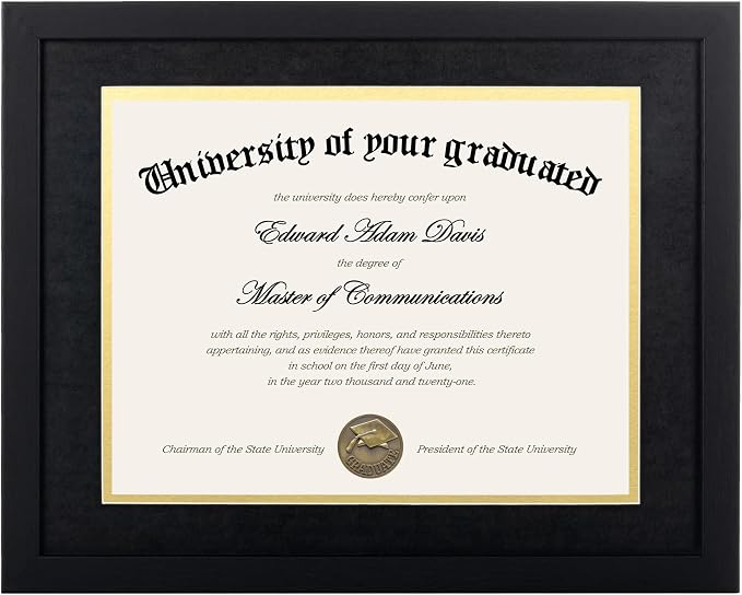 upsimples 11x14 Diploma Frame Certificate Degree Document Frame by upsimples