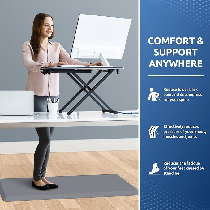 KitchenClouds Kitchen Mat Cushioned Anti Fatigue Kitchen Rug Non Slip Standing - Image 4