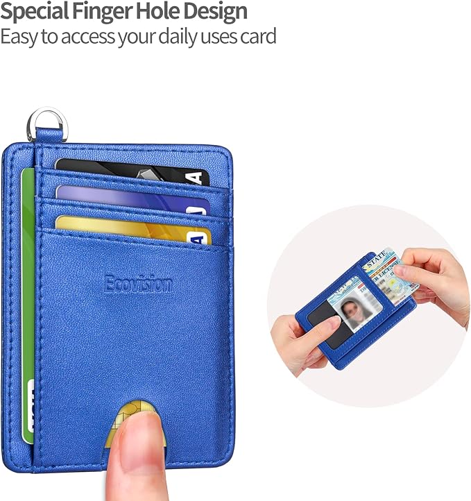 Slim Minimalist Front Pocket Wallet, RFID Blocking Credit Card Holder Wallet - Image 6