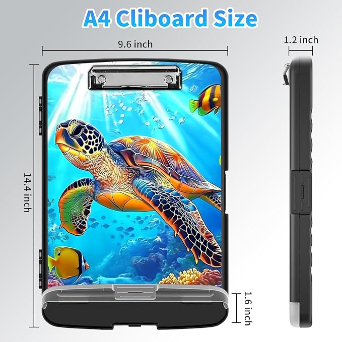 LYHXLYJH Clipboard with Storage, A4 Clipboards with Pen Holder, Heavy Duty - Image 2