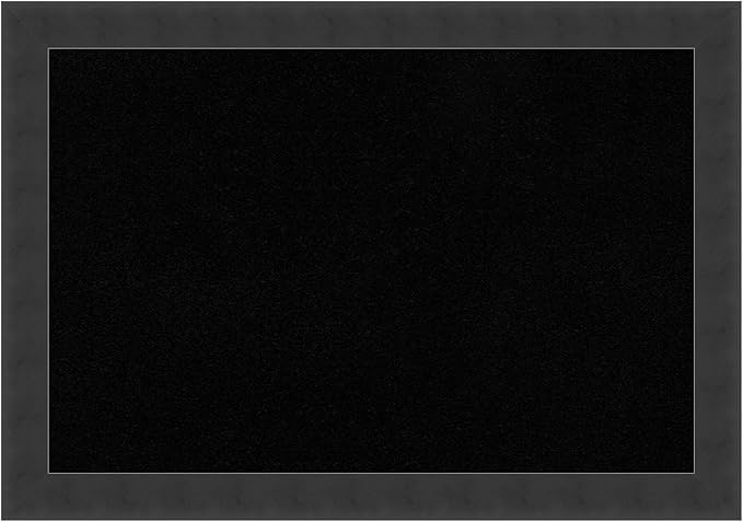 Amanti Art Black Cork Board for Wall, 14x20 Vision Board with Black Wood Frame, Small Corkboard Office Decor for Home Organization, Modern Contemporary Corkboard Pinboard to display items for home-DeskLoop Office