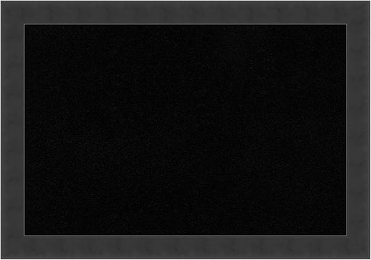 Amanti Art Black Cork Board for Wall, 14x20 Vision Board with Black Wood Frame, Small Corkboard Office Decor for Home Organization, Modern Contemporary Corkboard Pinboard to display items for home-DeskLoop Office