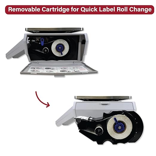 VisionTechShop VLP-100B Label Printing Scale, Capacity 30/60lb Readability 0.01/0.02lb, NTEP Legal for Trade-DeskLoop Office