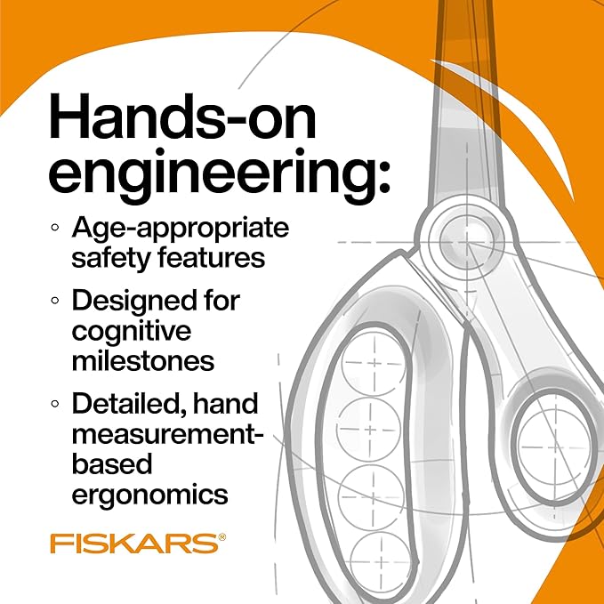 Fiskars 7" SoftGrip Student Glitter Scissors - Image 2
