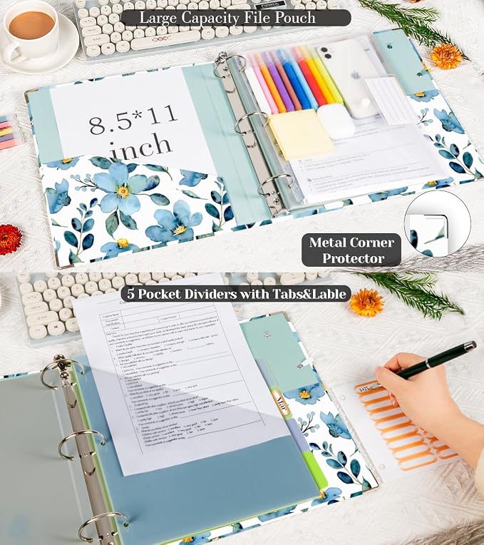2 Inch 3 Ring Binder Organizer, Three Ring Binders - Image 3