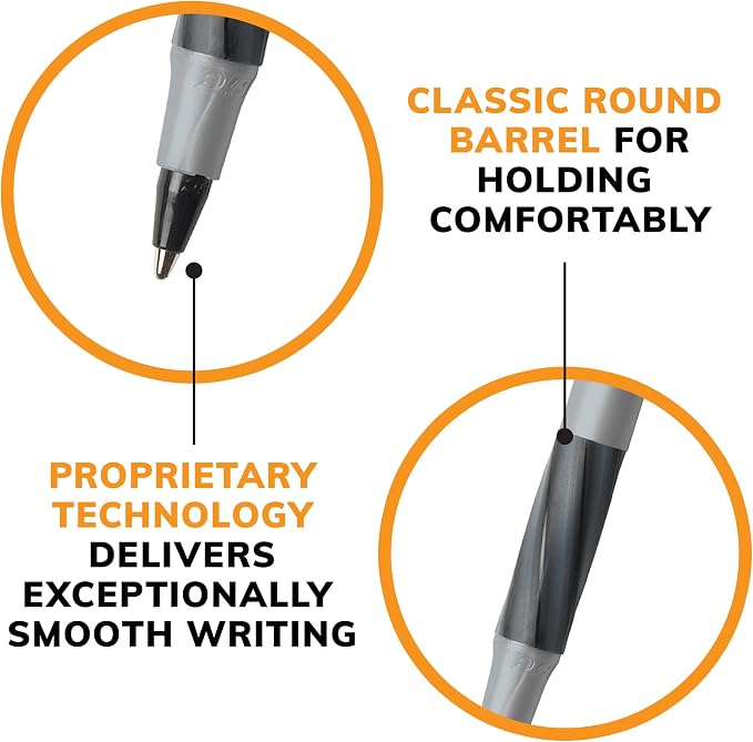 BIC Round Stic Grip Xtra Comfort Ballpoint Pen, Fine Point - Image 4