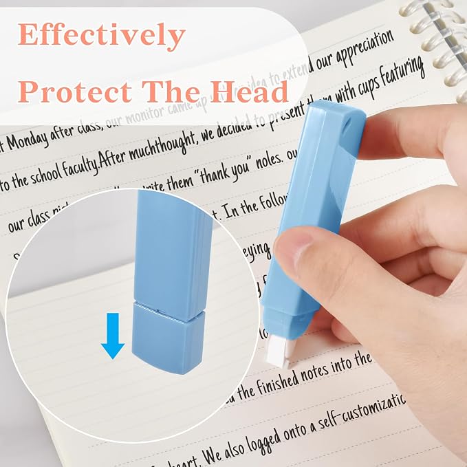Temiary 6Pcs Mini White Correction Tapes, Quick Dry Smooth Pull Out - Image 4