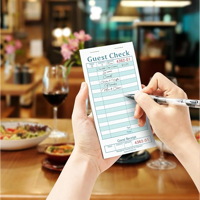 Guest Checks Books for Servers, Server Note Pads, Waitress Notepad for - Image 6