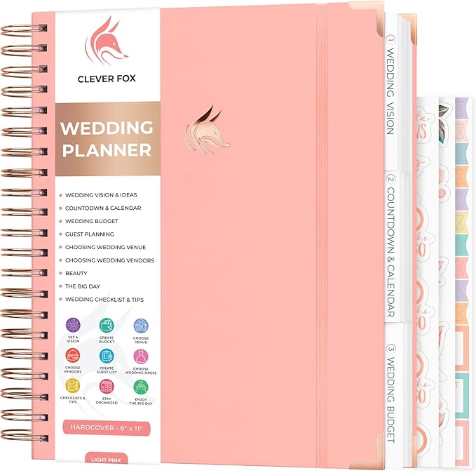 Clever Fox Wedding Planner – Notebook Organizer by CleverFox