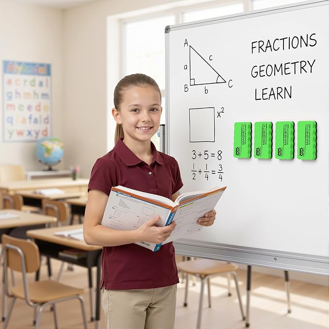 OWLKELA 8Pcs White Board Erasers, Magnetic Dry Erase Eraser Ideal - Image 5