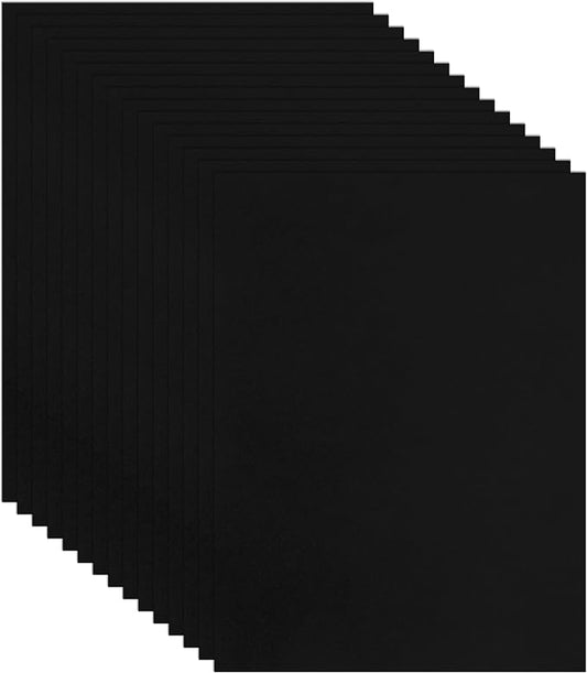 Guakicae 40 Sheets Black Cardstock 8.5 x 11 Printer Paper, 75lb Heavyweight by Guakicae