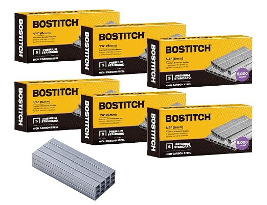 Bostitch Office 30, 000 Standard Staples, 1/4" Length, Full Strip Staples by BostitchOfficeProducts