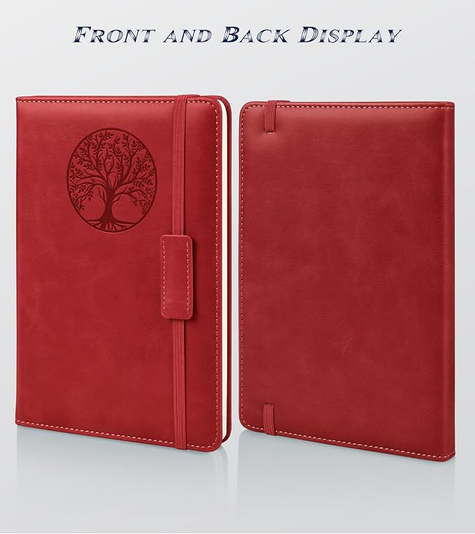 Biuwory A5 Hardcover Graph Paper Notebook, Grid Leather Journal - Image 6