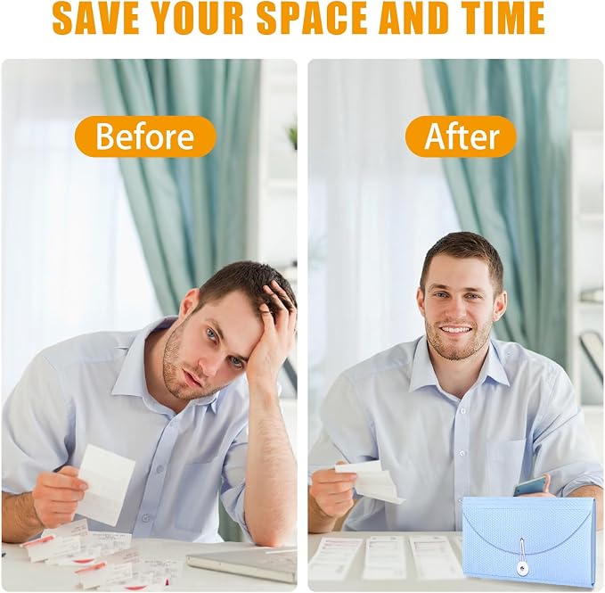 Nicecho Receipt Coupon Organizer, 13 Pockets Small Accordion File Organizer - Image 5