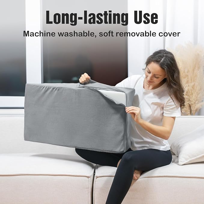 LightEase Post-Surgery Leg, Ankle Elevation Double Wedge Pillow, Memory Foam - Image 4
