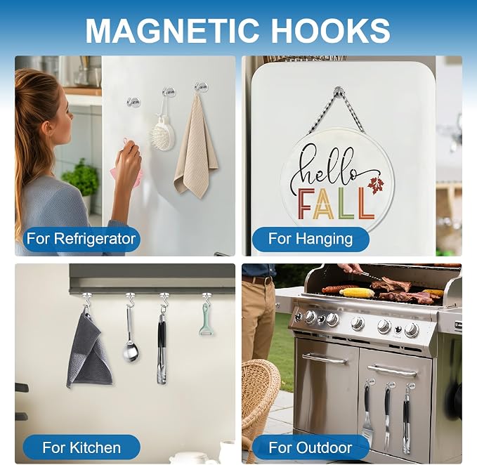 LOVIMAG Magnetic Hooks 25 Pcs, 85lbs Magnet Hooks - Image 2