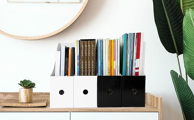 Limitliho 24 Pack Cardboard Magazine Holder, Magazine File Holder - Image 5