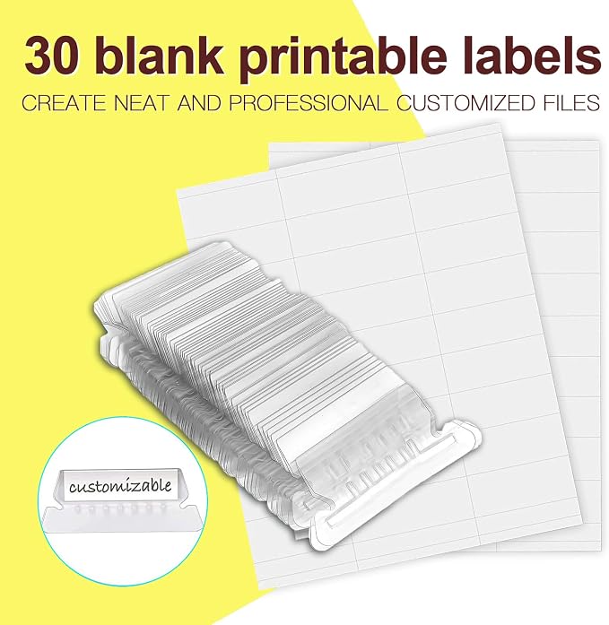 HERKKA Hanging File Folders, 30 Pack Reinforced Letter Size Hanging Folders - Image 5