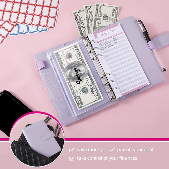 NICOOTH Budget Binder A6 Money Saving Binder - Image 7